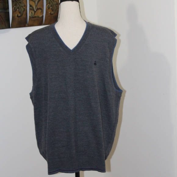Brooks Brothers,  V neck Merino wool vest - Picture 1 of 8